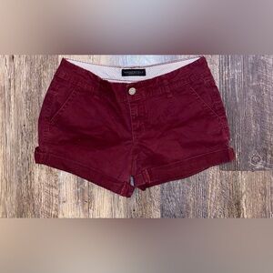 Aeropostale Women's Burgundy Shorts